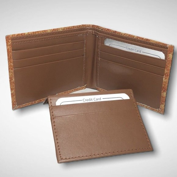 men’s genuine leather Ostrich Embossed wallet - Picture 3 of 5